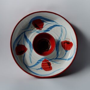 FLORA Półmisek z miseczką na sos